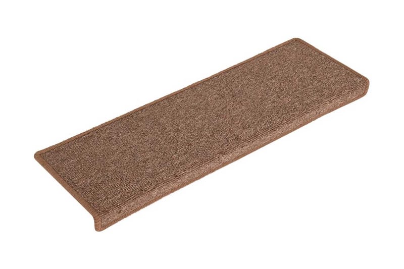 Porrasmatot 15 kpl 65x25 cm ruskea - Ruskea - Kodintekstiilit & matot - Matto - Erikoismatto - Porrasmatto