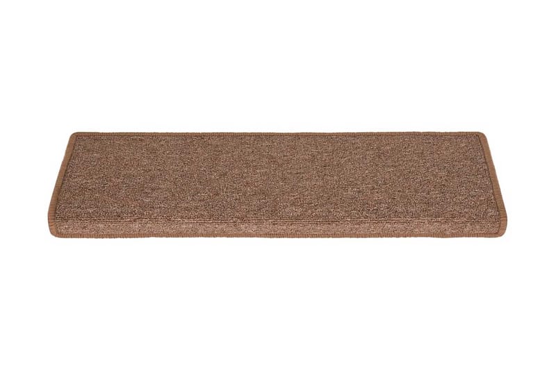 Porrasmatot 15 kpl 65x25 cm ruskea - Ruskea - Kodintekstiilit & matot - Matto - Erikoismatto - Porrasmatto