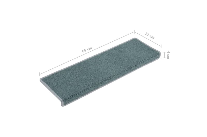 Porrasmatot 15 kpl 65x25 cm sininen - Sininen - Kodintekstiilit & matot - Matto - Erikoismatto - Porrasmatto