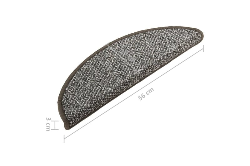 Porrasmatot 15 kpl antrasiitti 56x20 cm - Antrasiitti - Kodintekstiilit & matot - Matto - Erikoismatto - Porrasmatto