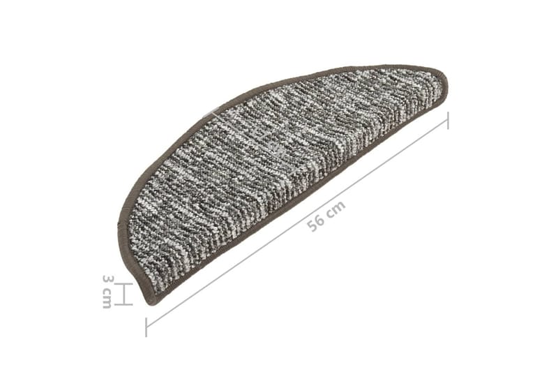 Porrasmatot 15 kpl antrasiitti 56x20 cm - Antrasiitti - Kodintekstiilit & matot - Matto - Erikoismatto - Porrasmatto