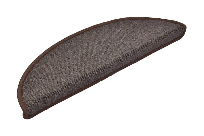 Porrasmatot 15 kpl kahvinruskea 56 x 17 x 3 cm - Ruskea - Kodintekstiilit & matot - Matto - Erikoismatto - Porrasmatto