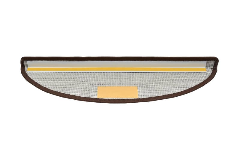 Porrasmatot 15 kpl kahvinruskea 56 x 17 x 3 cm - Ruskea - Kodintekstiilit & matot - Matto - Erikoismatto - Porrasmatto