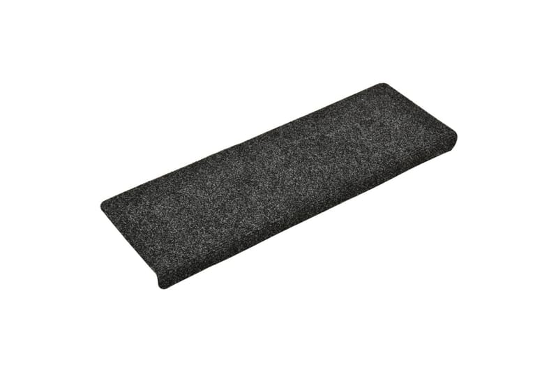 Porrasmatot 15 kpl neulahuopa 65x25 cm harmaa - Harmaa - Kodintekstiilit & matot - Matto - Erikoismatto - Porrasmatto