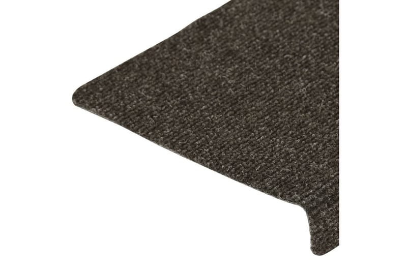 Porrasmatot 15 kpl neulahuopa 65x25 cm harmaa - Harmaa - Kodintekstiilit & matot - Matto - Erikoismatto - Porrasmatto