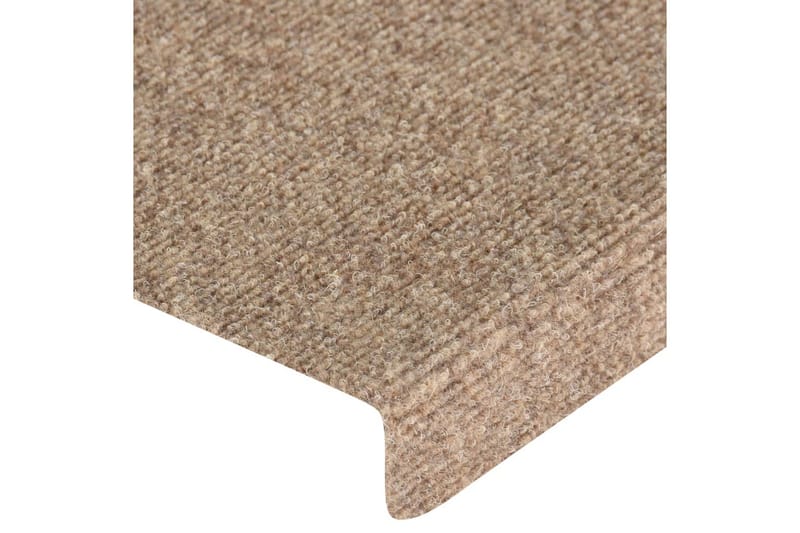 Porrasmatot 15 kpl neulahuopa 65x25 cm kerma - Kerma - Kodintekstiilit & matot - Matto - Erikoismatto - Porrasmatto