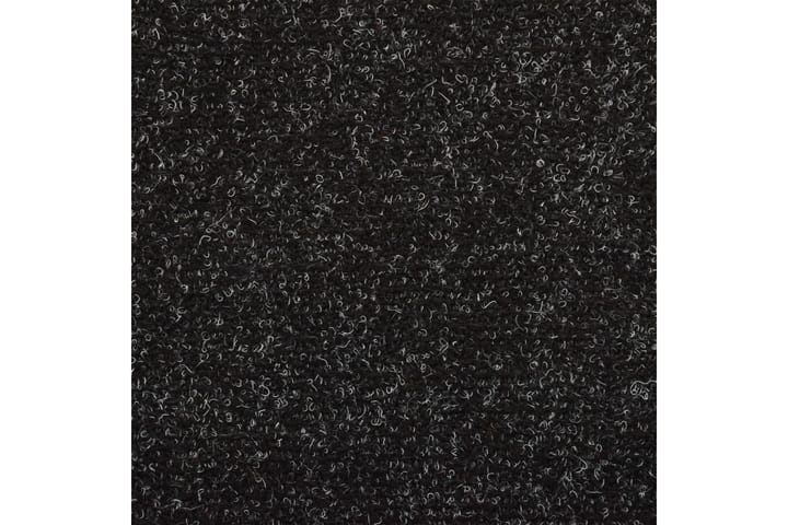 Porrasmatot 15 kpl neulahuopa 65x25 cm musta - Musta - Porrasmatto