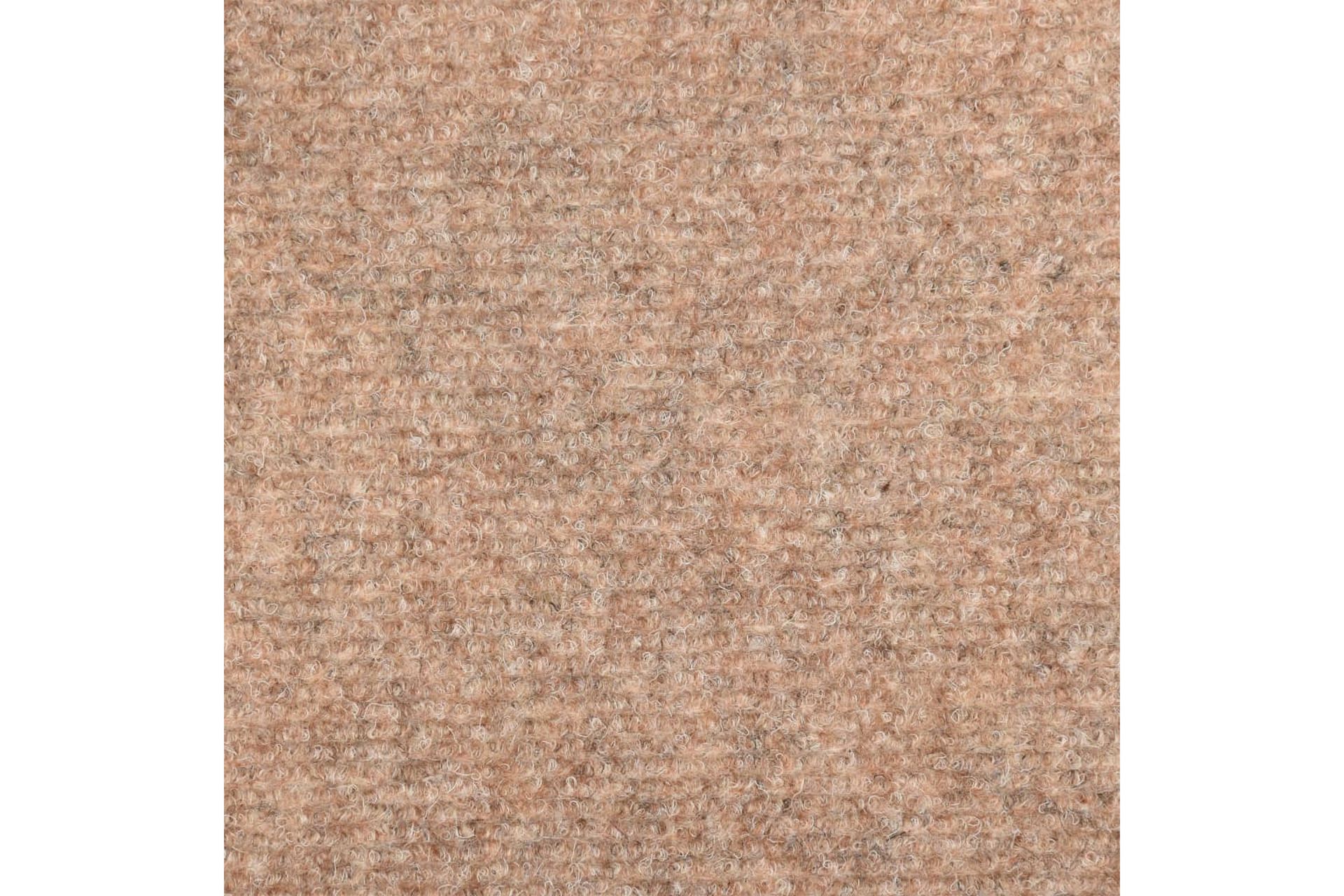 Porrasmatot 15 kpl neulahuopa 65x25 cm ruskea - Ruskea - Kodintekstiilit & matot - Matto - Erikoismatto - Porrasmatto