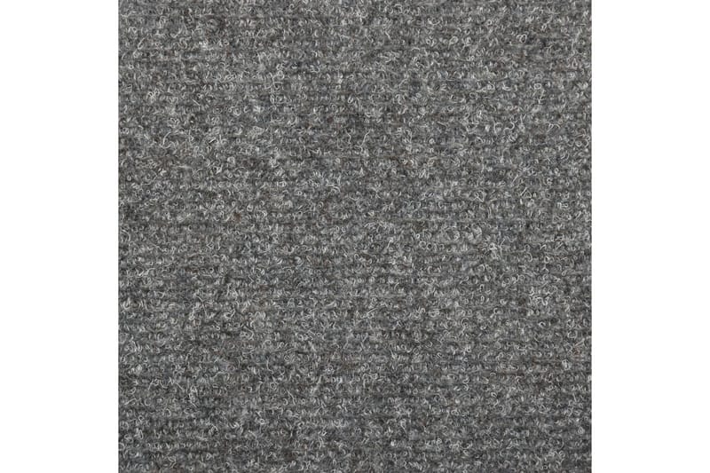 Porrasmatot 15 kpl neulahuopa 65x25 cm vaaleanharmaa - Harmaa - Kodintekstiilit & matot - Matto - Erikoismatto - Porrasmatto