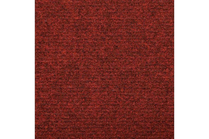 Porrasmatot 15 kpl neulahuopa 65x25 cm punainen - Punainen - Kodintekstiilit & matot - Matto - Erikoismatto - Porrasmatto