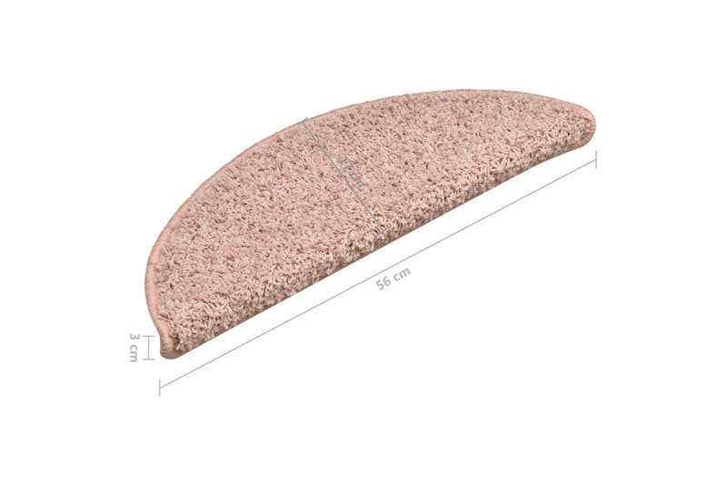 Porrasmatot 15 kpl vaalea pinkki 56x17x3 cm - Kodintekstiilit & matot - Matto - Erikoismatto - Porrasmatto