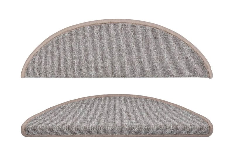Porrasmatot 15 kpl vaaleanruskea 56 x 17 x 3 cm - Ruskea - Kodintekstiilit & matot - Matto - Erikoismatto - Porrasmatto