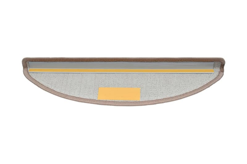 Porrasmatot 15 kpl vaaleanruskea 56 x 17 x 3 cm - Ruskea - Kodintekstiilit & matot - Matto - Erikoismatto - Porrasmatto