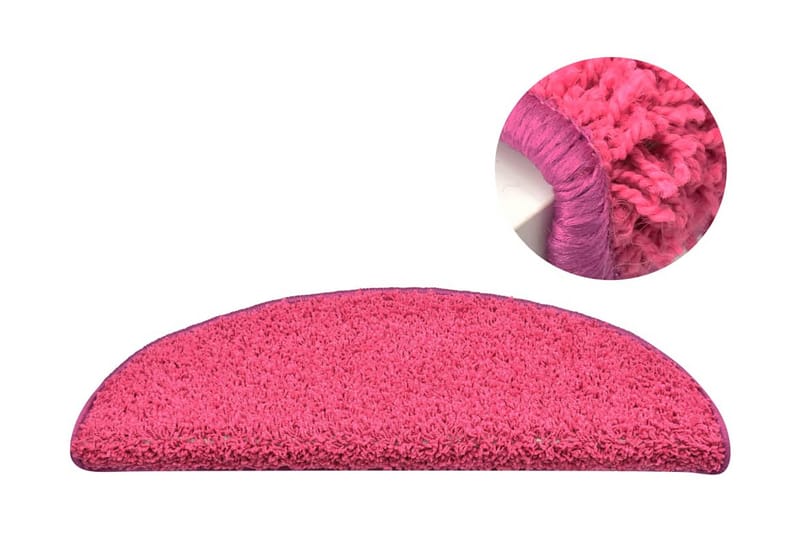 Porrasmatot 15 kpl pinkki 65x21x4 cm - Kodintekstiilit & matot - Matto - Erikoismatto - Porrasmatto