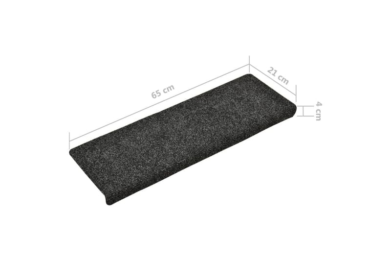 Porrasmatot 5 kpl harmaa 65x25 cm neulahuopa - Kodintekstiilit & matot - Matto - Erikoismatto - Porrasmatto