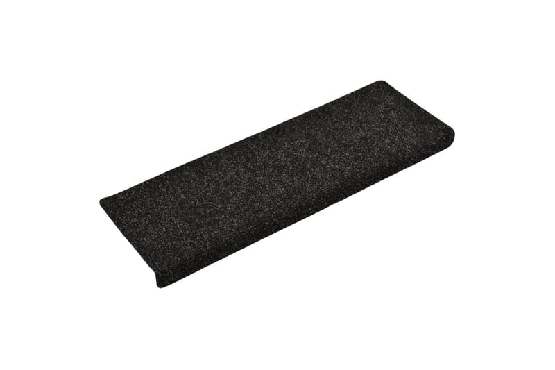 Porrasmatot 5 kpl musta 65x25 cm neulahuopa - Kodintekstiilit & matot - Matto - Erikoismatto - Porrasmatto