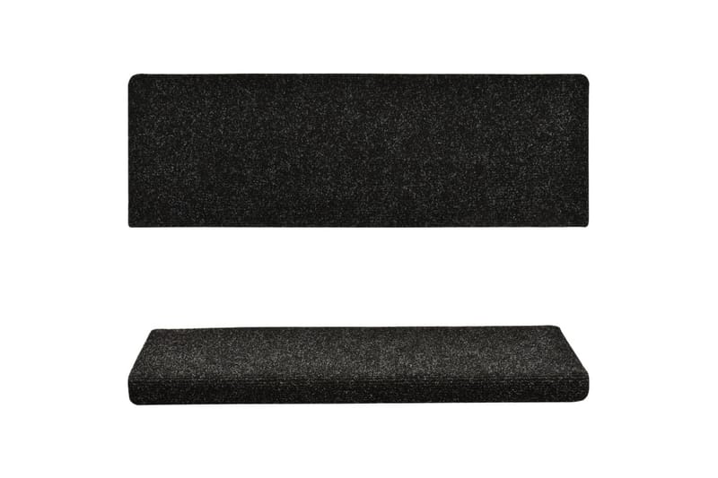 Porrasmatot 5 kpl musta 65x25 cm neulahuopa - Kodintekstiilit & matot - Matto - Erikoismatto - Porrasmatto