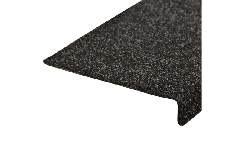 Porrasmatot 5 kpl musta 65x25 cm neulahuopa - Kodintekstiilit & matot - Matto - Erikoismatto - Porrasmatto
