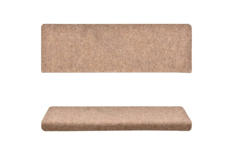 Porrasmatot 5 kpl ruskea 65x25 cm neulahuopa - Kodintekstiilit & matot - Matto - Erikoismatto - Porrasmatto