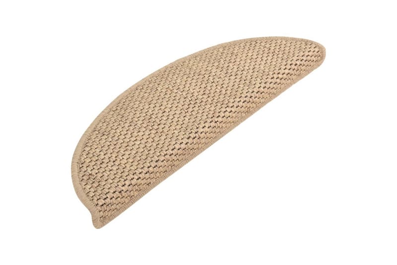Porrasmatto Itsekiinnittyvä 15 kpl 56x20 cm Sisal - Ruskea - Kodintekstiilit & matot - Matto - Erikoismatto - Porrasmatto