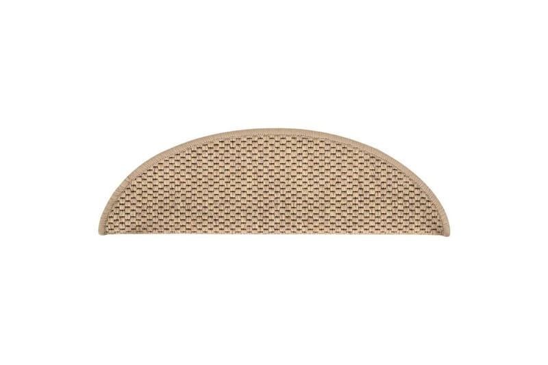 Porrasmatto Itsekiinnittyvä 15 kpl 56x20 cm Sisal - Ruskea - Kodintekstiilit & matot - Matto - Erikoismatto - Porrasmatto