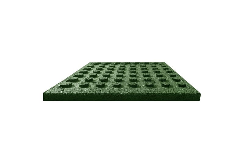 Kaatumissuojalevyt 6 kpl kumi 50x50x3 cm vihreä - Vihreä - Tekonurmi parvekkeelle - Tekonurmimatto & huopamatto - Lattia