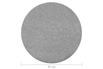 Keinonurmi nastoilla halkaisija 95 cm harmaa pyöreä - Harmaa - Kodintekstiilit & matot - Matto - Erikoismatto - Tekonurmimatto & huopamatto