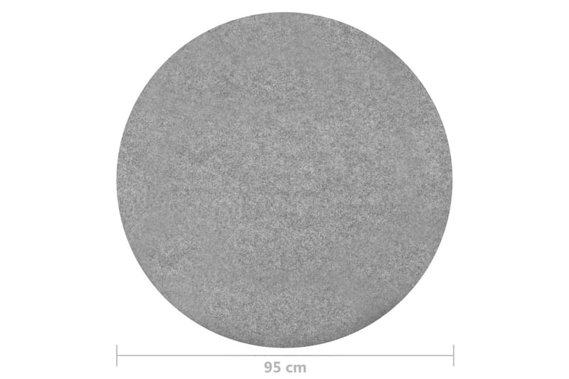 Keinonurmi nastoilla halkaisija 95 cm harmaa pyöreä - Harmaa - Kodintekstiilit & matot - Matto - Erikoismatto - Tekonurmimatto & huopamatto