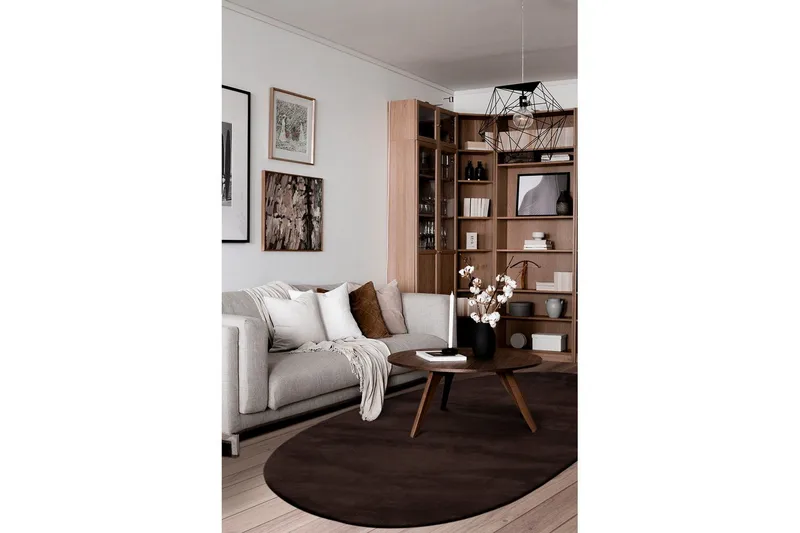 Flatvävd matta KM Home Choklad 160x230 cm - Kodintekstiilit & matot - Matto - Tasokudotut matot