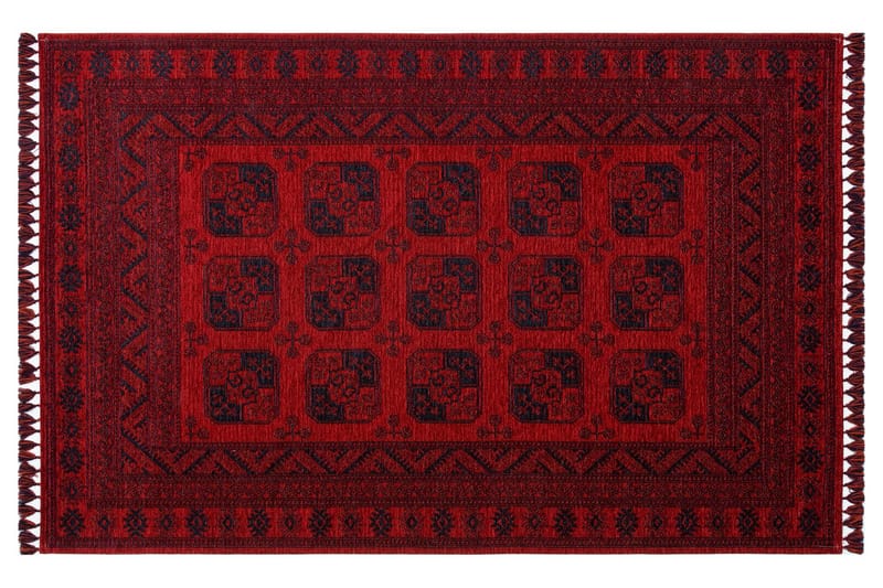 Eko Hali Matto 120x180 cm - Punainen/Tummansininen - Kodintekstiilit & matot - Matto - Itämainen matto - Persialainen matto