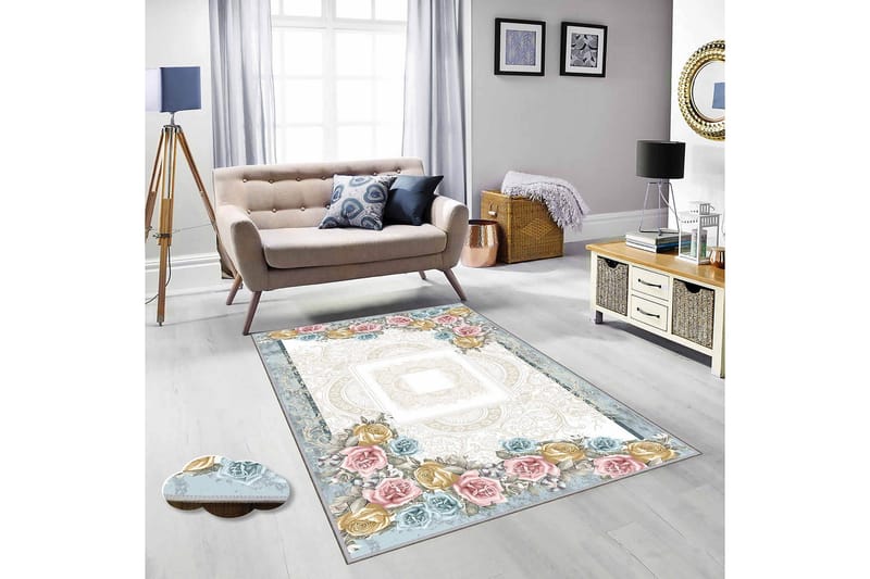 Homefesto Matto 100x150 cm - Monivärinen - Kodintekstiilit & matot - Matto - Itämainen matto - Persialainen matto