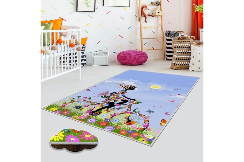 Homefesto Matto 100x150 cm - Monivärinen - Kodintekstiilit & matot - Matto - Itämainen matto - Persialainen matto