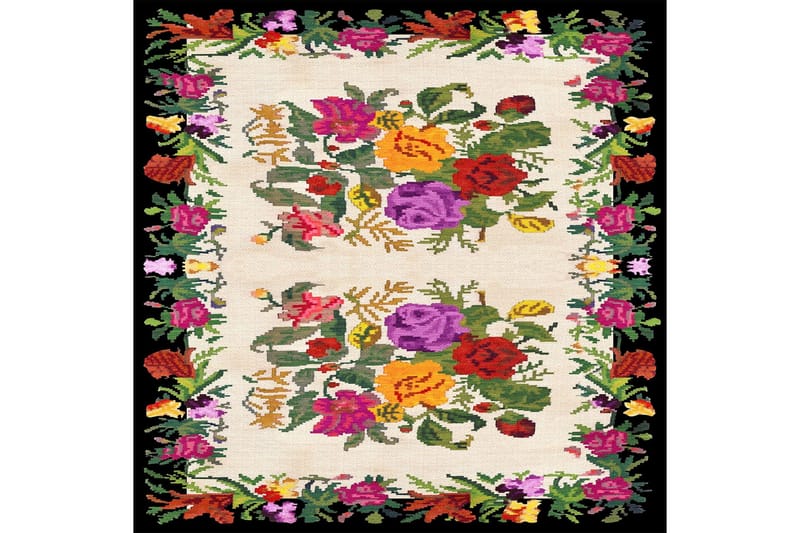 Homefesto Matto 100x150 cm - Monivärinen - Kodintekstiilit & matot - Matto - Itämainen matto - Persialainen matto