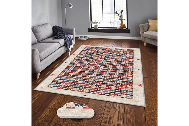 Homefesto Matto 100x200 cm - Monivärinen - Kodintekstiilit & matot - Matto - Itämainen matto - Persialainen matto