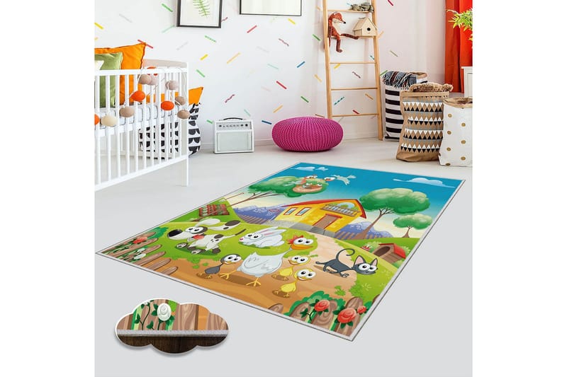 Homefesto Matto 100x200 cm - Monivärinen - Kodintekstiilit & matot - Matto - Itämainen matto - Persialainen matto