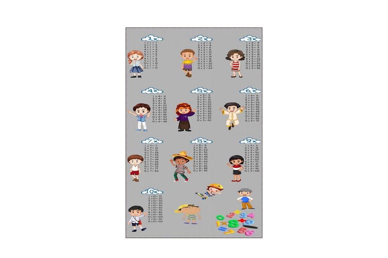 Homefesto Matto 100x200 cm, Monivärinen