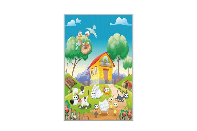 Homefesto Matto 100x200 cm - Monivärinen - Kodintekstiilit & matot - Matto - Itämainen matto - Persialainen matto