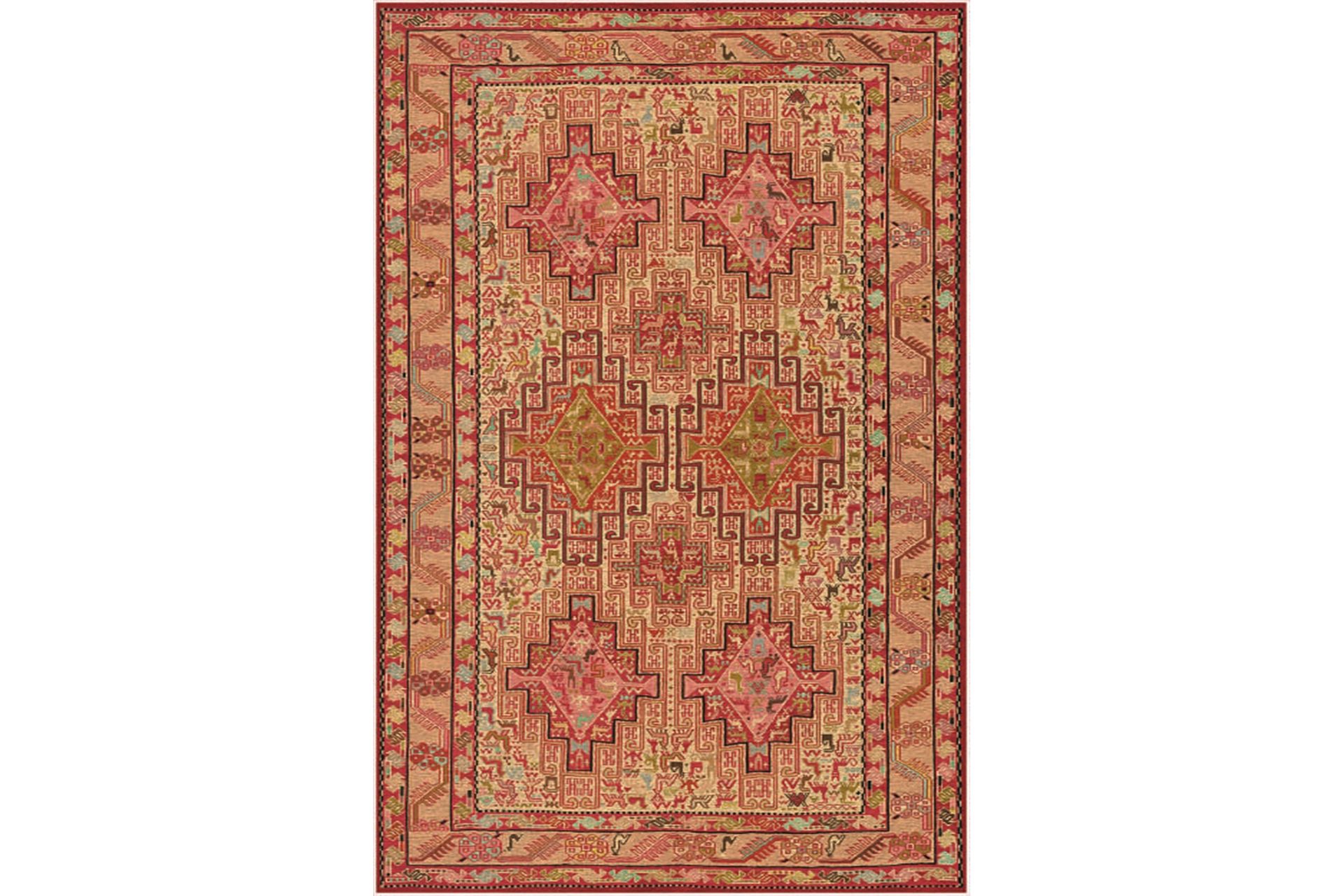 Homefesto Matto 100x200 cm - Monivärinen/Sametti - Kodintekstiilit & matot - Matto - Itämainen matto - Persialainen matto