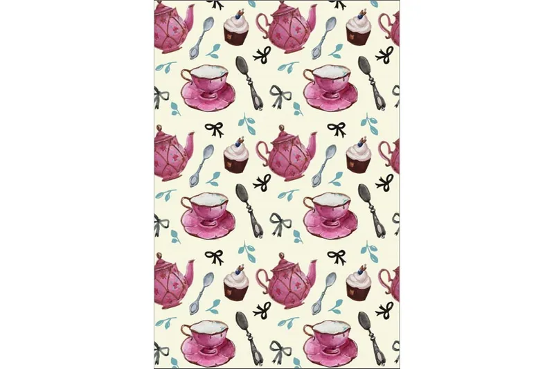 Homefesto Matto 100x200 cm, Monivärinen/Sametti