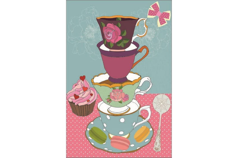 Homefesto Matto 100x200 cm - Monivärinen/Sametti - Kodintekstiilit & matot - Matto - Itämainen matto - Persialainen matto