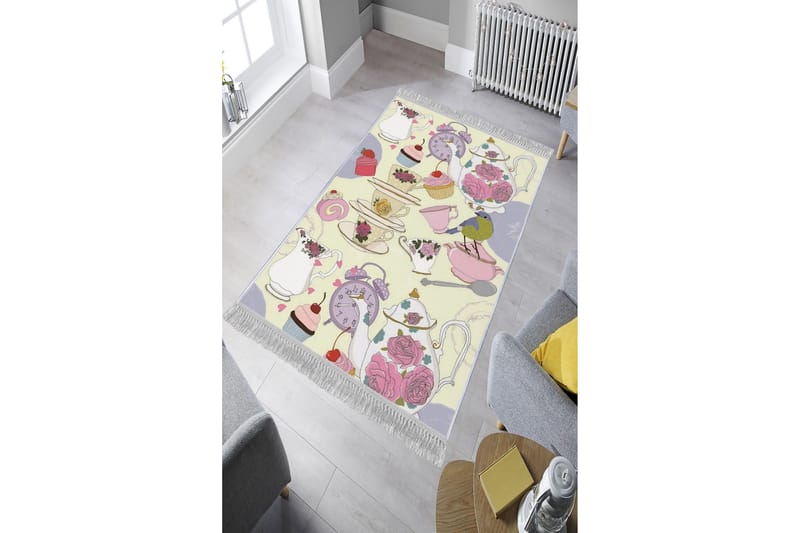 Homefesto Matto 100x200 cm - Monivärinen/Sametti - Kodintekstiilit & matot - Matto - Itämainen matto - Persialainen matto