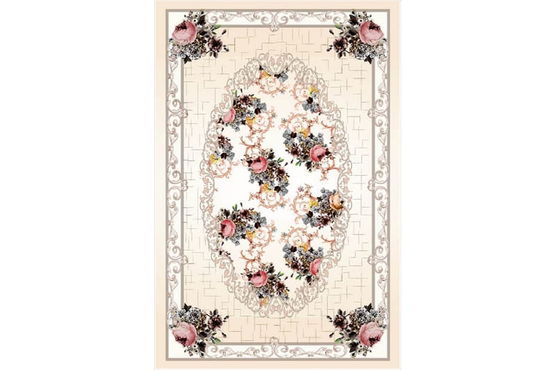 Homefesto Matto 100x200 cm - Monivärinen/Sametti - Kodintekstiilit & matot - Matto - Itämainen matto - Persialainen matto