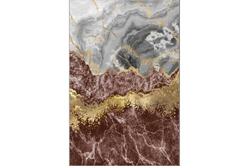 Homefesto Matto 100x200 cm, Monivärinen/Sametti