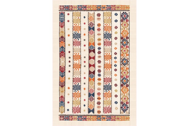 Homefesto Matto 100x300 cm, Monivärinen/Sametti