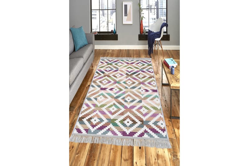 Homefesto Matto 100x300 cm, Monivärinen/Sametti