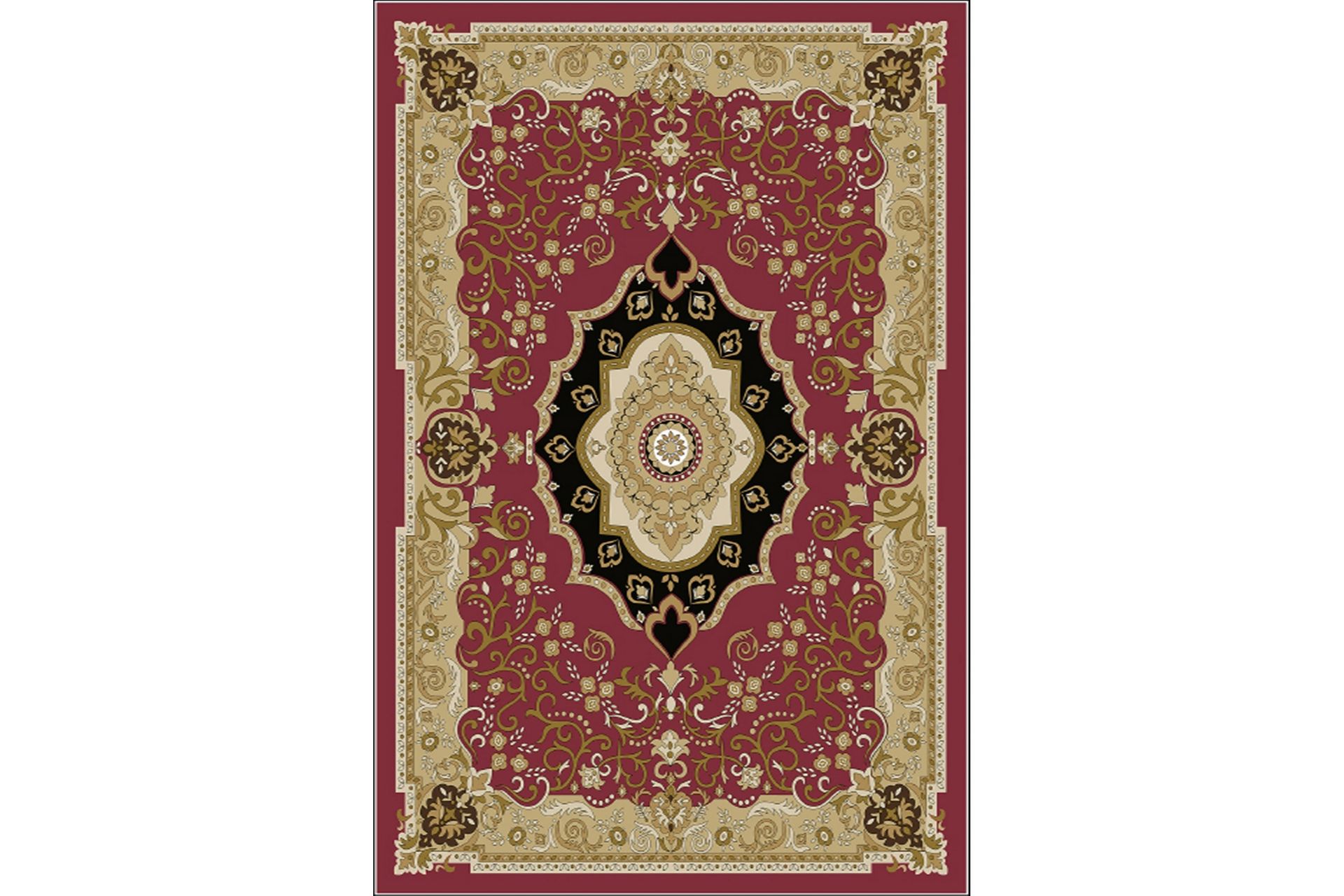 Homefesto Matto 120x180 cm - Monivärinen/Sametti - Kodintekstiilit & matot - Matto - Itämainen matto - Persialainen matto