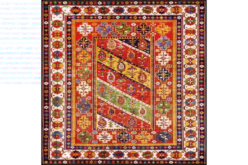 Homefesto Matto 140x220 cm - Monivärinen - Kodintekstiilit & matot - Matto - Itämainen matto - Persialainen matto