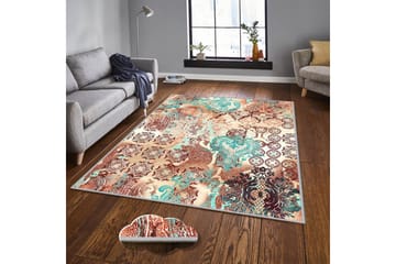 Homefesto Matto 140x220 cm - Monivärinen - Kodintekstiilit & matot - Matto - Itämainen matto - Persialainen matto