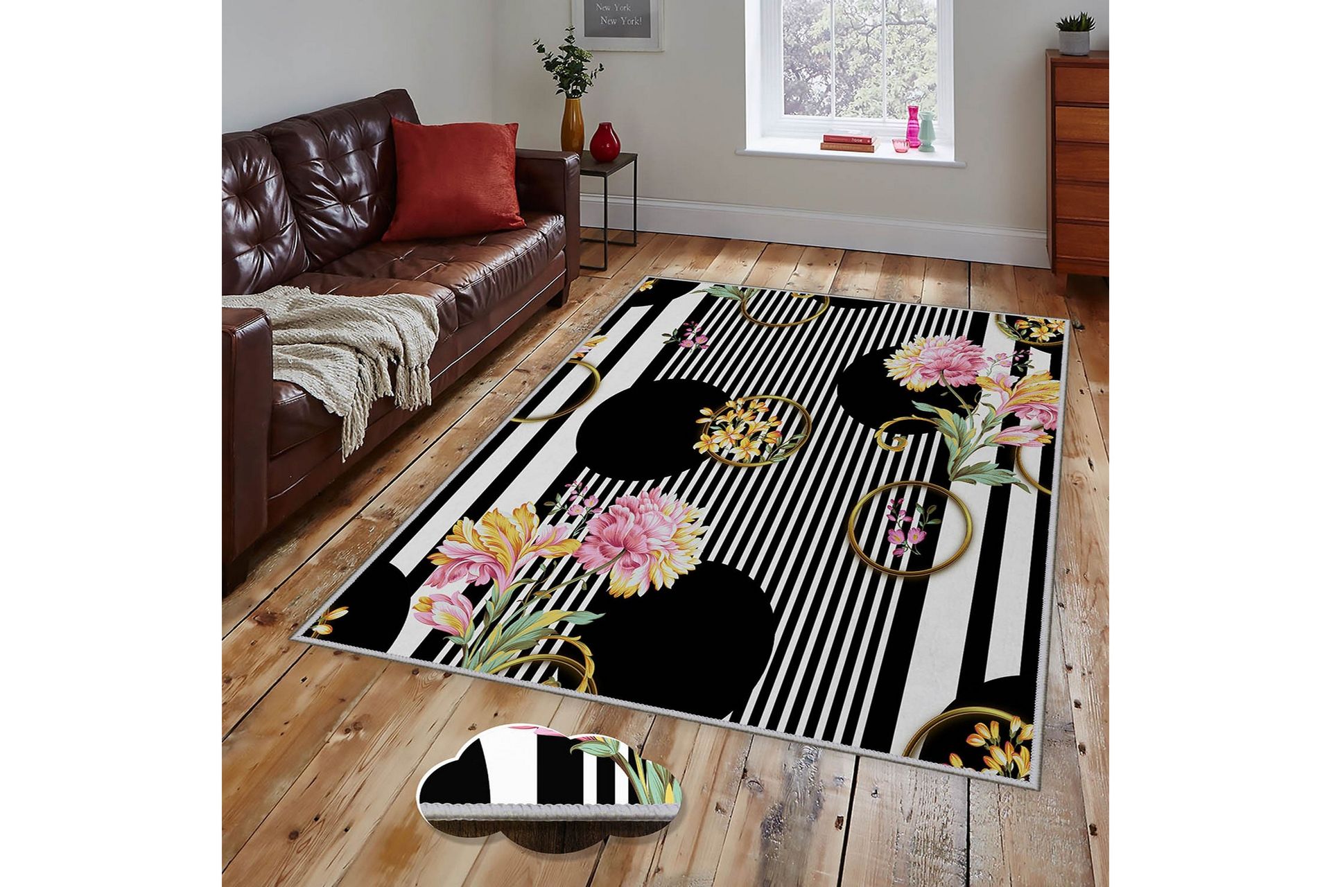 Homefesto Matto 140x220 cm - Monivärinen - Kodintekstiilit & matot - Matto - Itämainen matto - Persialainen matto