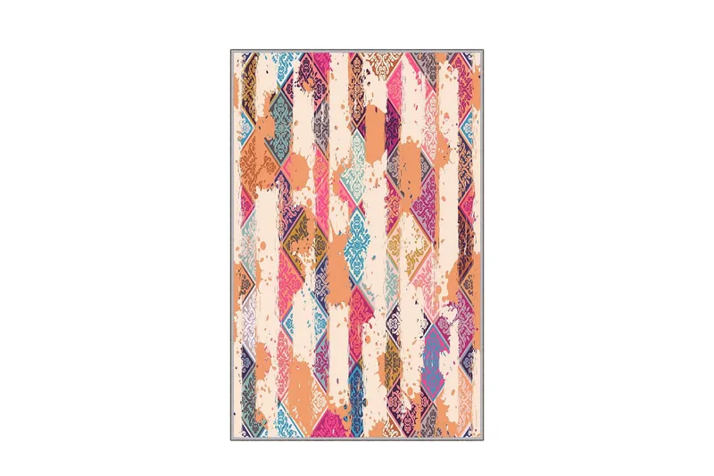 Homefesto Matto 140x220 cm - Monivärinen - Kodintekstiilit & matot - Matto - Itämainen matto - Persialainen matto